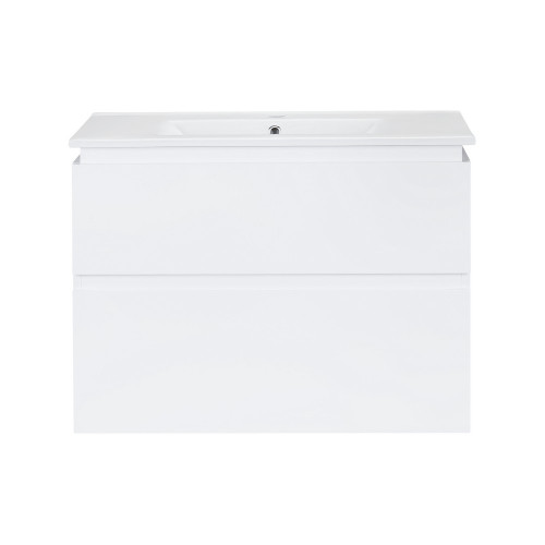 Комплект Qtap Albatross 810х725х460 White тумба підвісна + раковина урізна QT0172TP800D3080CW