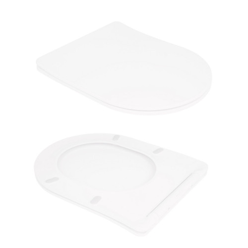 Унитаз напольный Qtap Virgo Ultra Quiet безободковый с сиденьем Soft-Close WHITE QT18226092AW
