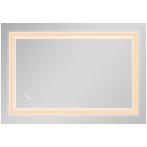 Дзеркало Qtap Cardinal (CA1) 800х600 з LED-підсвічуванням Touch, з антизапотіванням, з димером, рег. темп. кольору (3000-6500K) Reverse QT0478C8060
