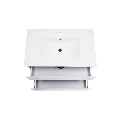 Комплект Qtap Albatross 810х725х460 White тумба підвісна + раковина урізна QT0172TP800D3080CW