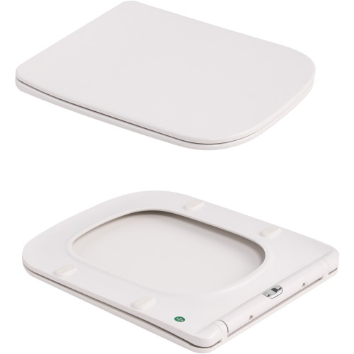 Унітаз підвісний Tern Ultra Quiet 490×365×325 мм, Marble, з сидінням Slim Duroplast / Soft-close / Quick Release QT17332303ASMR Qtap