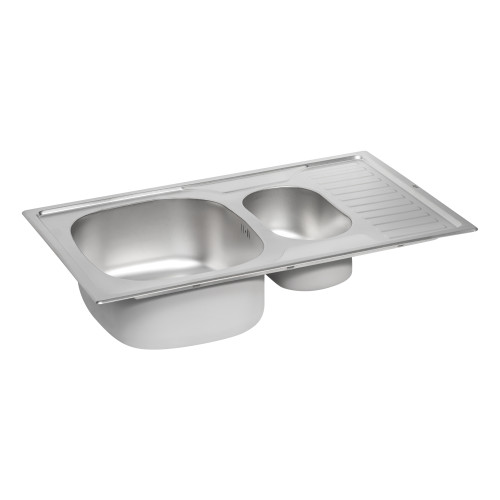Кухонна мийка з додатиковою чашею Qtap 7850-B 0,8 мм Micro Decor (QT7850BMICDEC08)