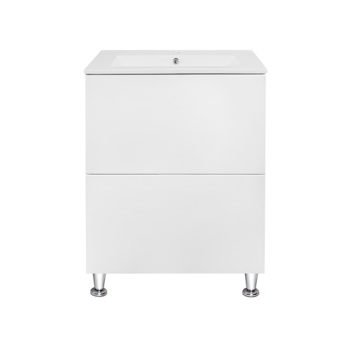 Комплект Qtap Tern 600х725х437 White тумба підлогова + раковина урізна QT1771TNL6013060CW