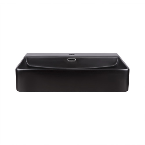 Раковина Qtap Nando LT 600х420х120 Matt black QT12112173MBMBN