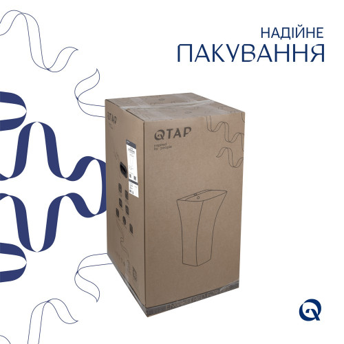 Раковина для підлоги моноблок Qtap Crow 450x435x835 White QT0511G315WN