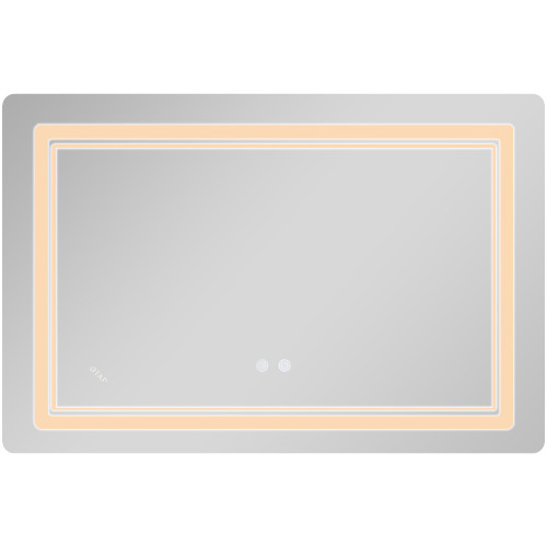 Дзеркало Qtap Cardinal (CA2) 800х600 з LED-підсвічуванням Touch, з антизапотіванням, з димером, рег. темп. кольору (3000-6500K) Reverse QT0478C806048457