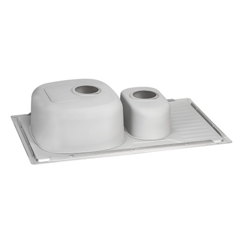 Кухонна мийка з додатиковою чашею Qtap 7850-B 0,8 мм Micro Decor (QT7850BMICDEC08)