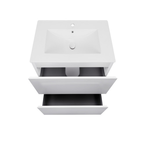 Комплект Qtap Tern 600х725х437 White тумба підлогова + раковина урізна QT1771TNL6013060CW