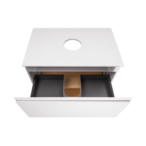 Тумба підлогова Qtap Robin 700х616х437 White/Whitish oak зі стільницею QT1380TNН7001WWO
