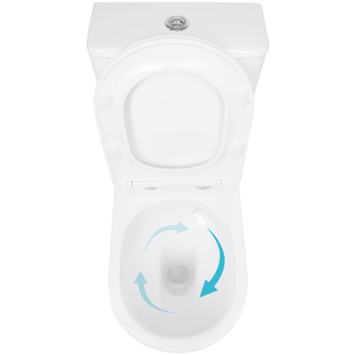 Унітаз підлоговий Qtap Evia Ultra Quiet 630×350×795 мм з сидінням Soft-close, White QTEVI27W49258