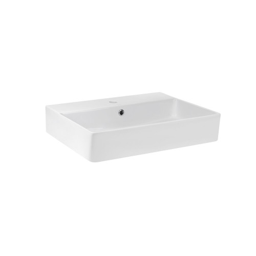 Раковина Qtap Crow 600х450х150 White з донним клапаном QT0511WL032W