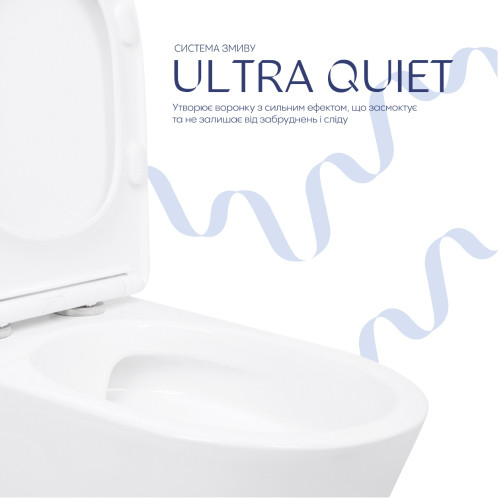 Унітаз підлоговий Qtap Arvin Ultra Quiet 630×350×795 мм з сидінням Soft-close, White QTARV27W49259