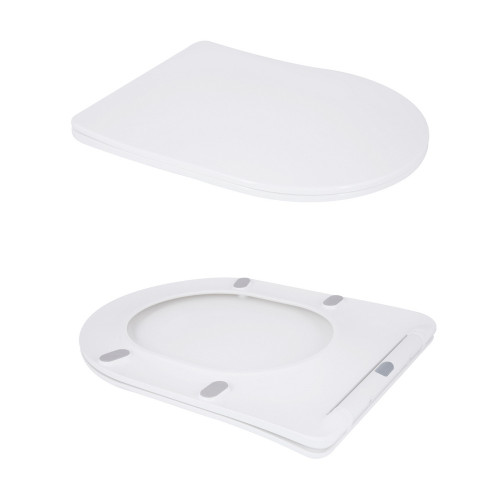 Унітаз підлоговий Qtap Grand Ultra Quiet безобідковий з сидінням Soft-close WHITE QT26228301W