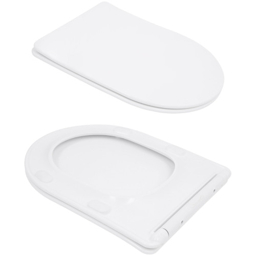 Унитаз напольный Qtap Evia Ultra Quiet 630×350×795 мм с сиденьем Soft-close, White QTEVI27W49258