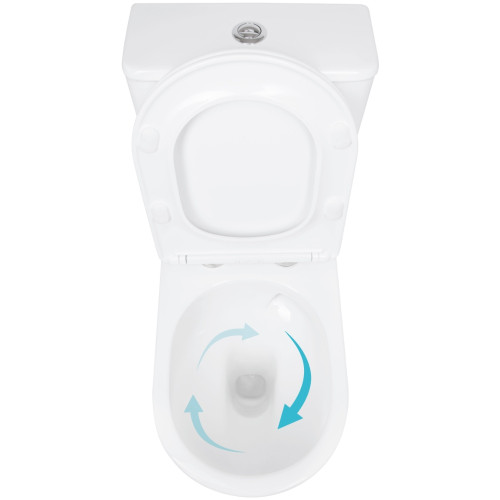 Унітаз підлоговий Qtap Arvin Ultra Quiet 630×350×795 мм з сидінням Soft-close, White QTARV27W49259
