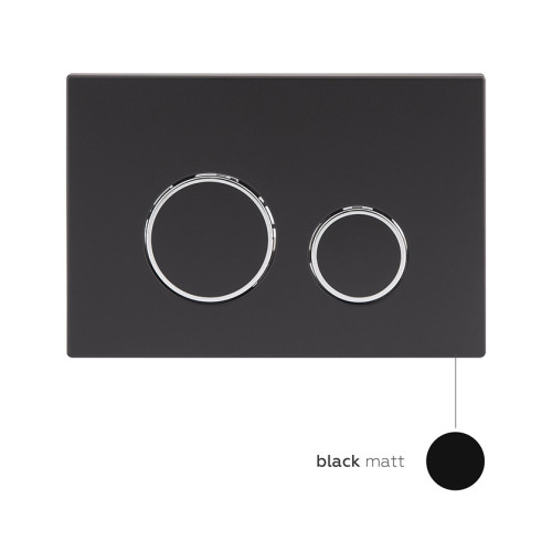 Готове рішення Qtap для ванної кімнати: підвісний унітаз Swan Rimless + комплект інсталяції Nest 4 в 1 (кругла клавіша Black mat)