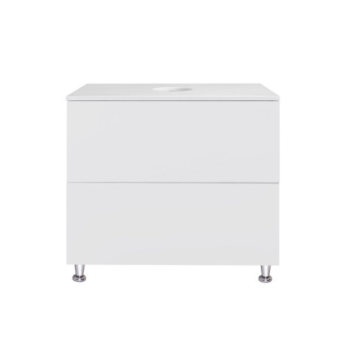 Тумба підлогова Qtap Tern 800х616х469 White зі стільницею QT1780TNL801W