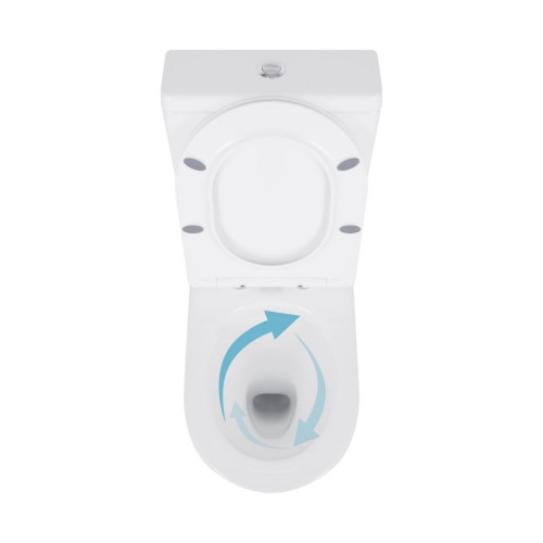 Унітаз підлоговий Qtap Swan Eco Ultra Quiet з сидінням Soft-close 640x360x835 мм QTSWA27W48748 White