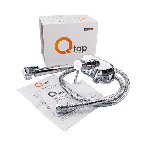 Комплект Qtap інсталяція Nest QTNESTM425M11CRM + унітаз з сидінням Jay QT07335176W + набір для гігієнічного душу зі змішувачем Inspai-Varius QTINSVARCRMV00440501