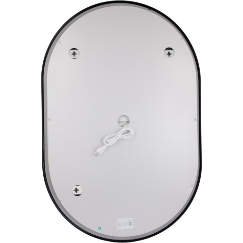 Дзеркало Qtap Scorpio (SC1) з LED-підсвічуванням Touch, з антизапотіванням, з димером, рег. темп. кольору (3000-6500K) Black QTSC600900
