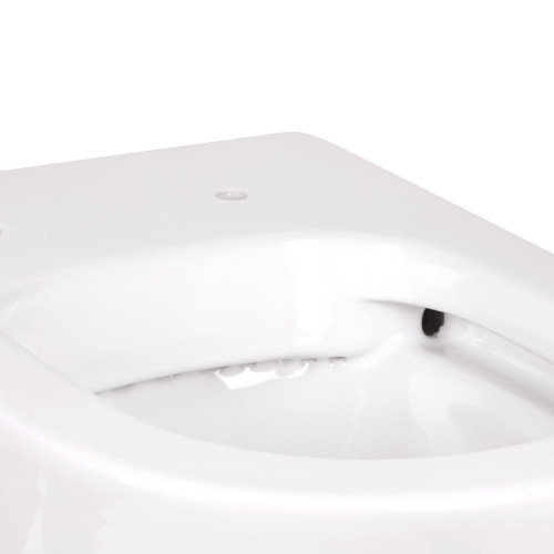 Набір Qtap змивний бачок з панеллю змиву Nest (QT0122490S4Q1 + QT0111M08V1384W) + унітаз з сидінням Swan QT16223178W