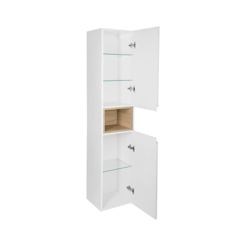 Пенал підвісний Qtap Robin 350х1650х316 White/Whitish oak QT1376PP1651RWWO