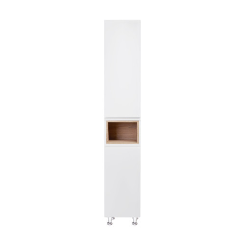 Пенал напольный Qtap Robin 350х1950х316 White/Whitish oak QT1376PN1651RWWO