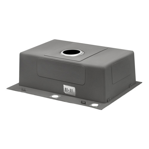 Набір 4 в 1 Qtap кухонна мийка D6045 2.7/1.0 мм Satin + змішувач + сушарка + дозатор для миючого засобу