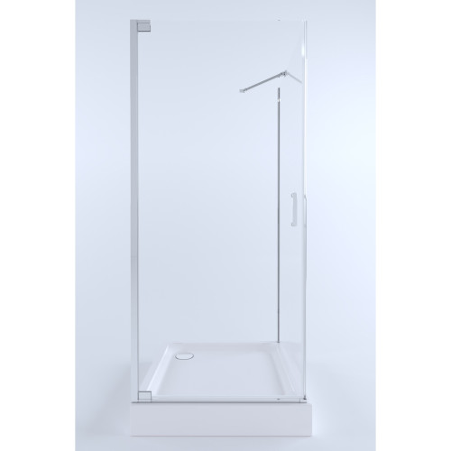 Набір Qtap душова кабіна Aquarius CRM1099SC6 Clear + піддон Unisquare 309915