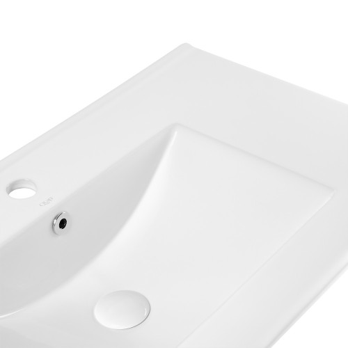 Комплект Qtap Tern 800х725х437 Matt black тумба підлогова + раковина урізна QT1771TNL8023080CMB