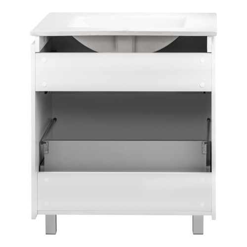 Комплект Qtap Albatross 710х825х460 White тумба підлогова + раковина урізна QT0171TN700D3070CW