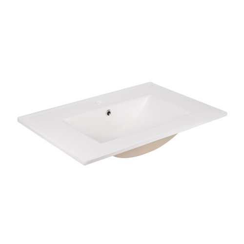 Комплект Qtap Robin 700х580х437 Graphite/Whitish oak тумба підвісна + раковина урізна QT1372TPВ7002GWO