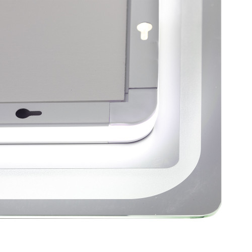 Зеркало Qtap Mideya 800х600 с LED-подсветкой Touch, с антизапотеванием QT2078NCF8060W