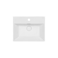 Раковина Qtap Nando K 410х355х125 White з донним клапаном QT12117041KW Раковина Qtap Nando K 410х355х125 White з донним клапаном QT12117041KW