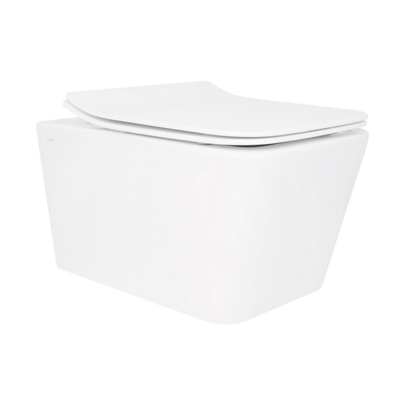 Унитаз подвесной Qtap Crow безободковый с сиденьем Soft-close QT05335170W