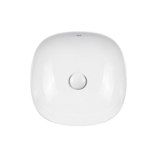 Раковина-чаша Qtap Kolibri 370х370х120 White с донным клапаном QT10118037FW