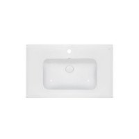 Раковина Qtap Albatross E49 800х490х200 White з донним клапаном QT01119080E49W