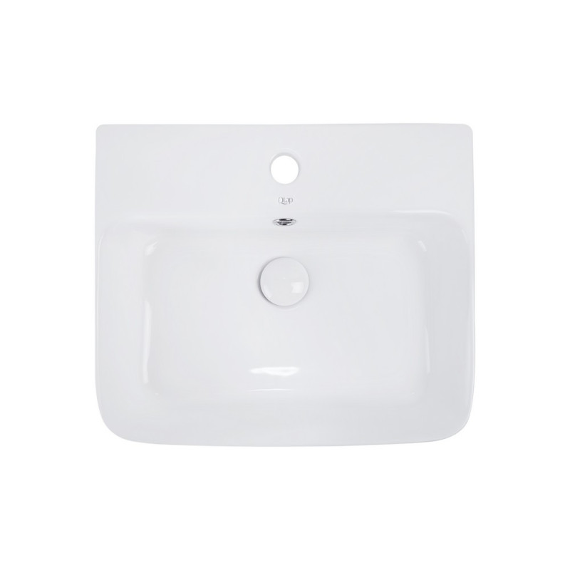 Раковина Qtap Virgo 485x410x125 White з донним клапаном QT18112258W