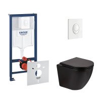 Набір інсталяція 4 в 1 Grohe Rapid SL 38722001 + унітаз з сидінням Qtap Robin QT13332141ERMB Набір інсталяція 4 в 1 Grohe Rapid SL 38722001 + унітаз з сидінням Qtap Robin QT13332141ERMB