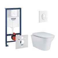 Набор инсталляция 4 в 1 Grohe Rapid SL 38722001 + унитаз с сиденьем Qtap Gemini QT25332614EW Набор инсталляция 4 в 1 Grohe Rapid SL 38722001 + унитаз с сиденьем Qtap Gemini QT25332614EW