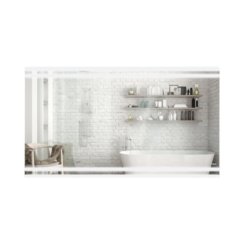 Дзеркало Qtap Mideya Classic 1400х700 з LED-підсвічуванням кнопковий перемикач, QT2078250378W