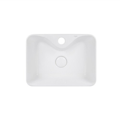 Раковина-чаша Qtap Crow 400х300х140 White с донным клапаном QT05117040JW