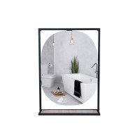 Дзеркало Qtap Taurus 600х850х1400 Black/Whitish oak з LED-підсвічуванням QT2478ZP600BWO Дзеркало Qtap Taurus 600х850х1400 Black/Whitish oak з LED-підсвічуванням QT2478ZP600BWO