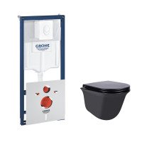 Набір інсталяція 4 в 1 Grohe Rapid SL 38722001 + унітаз з сидінням Qtap Virgo QT1833051ERMB Набір інсталяція 4 в 1 Grohe Rapid SL 38722001 + унітаз з сидінням Qtap Virgo QT1833051ERMB