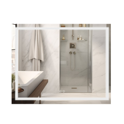 Зеркало Qtap Mideya (DC-F614) 1000х800 с LED-подсветкой Touch, с антизапотеванием QT2078F614W