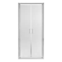 Душові двері в нішу Qtap Gemini CRM209.C6 90х190 см, скло Clear 6 мм, покриття CalcLess