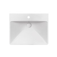 Раковина Qtap Albatross D 600х500х210 White з донним клапаном QT01115060DW Раковина Qtap Albatross D 600х500х210 White з донним клапаном QT01115060DW