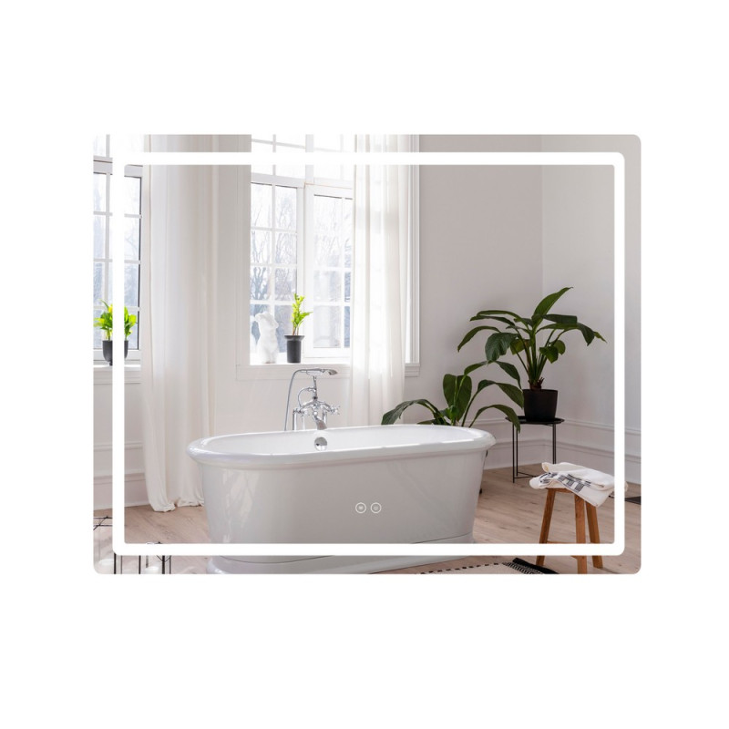 Зеркало Qtap Mideya (DC-F910) 1000х800 с LED-подсветкой Touch, с антизапотеванием QT2078F910W