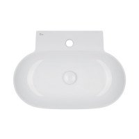 Раковина Qtap Cardinal 565х400х130 White з донним клапаном QT0411K177W Раковина Qtap Cardinal 565х400х130 White з донним клапаном QT0411K177W
