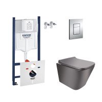Набір інсталяція 4 в 1 Grohe Rapid SL 3884000G + унітаз з сидінням Qtap Tern QT1733052ER Набір інсталяція 4 в 1 Grohe Rapid SL 3884000G + унітаз з сидінням Qtap Tern QT1733052ER